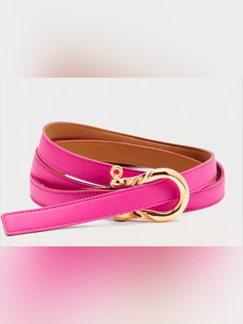 Diane von Furstenberg 🩷Pink 🩷 Belt for Women Sz XS/S Dust Bag Included